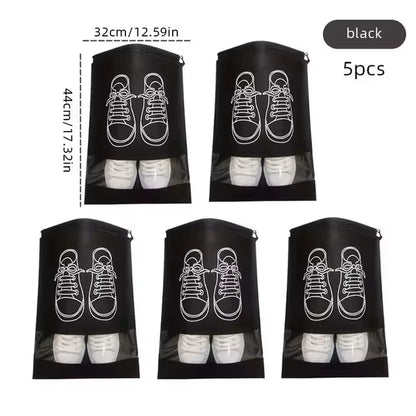 5/10Pcs Non Woven Shoe Bag Storage Bag, Shoe Storage Drawstring Drawstring, Shoe Storage Bag, Dust-Proof