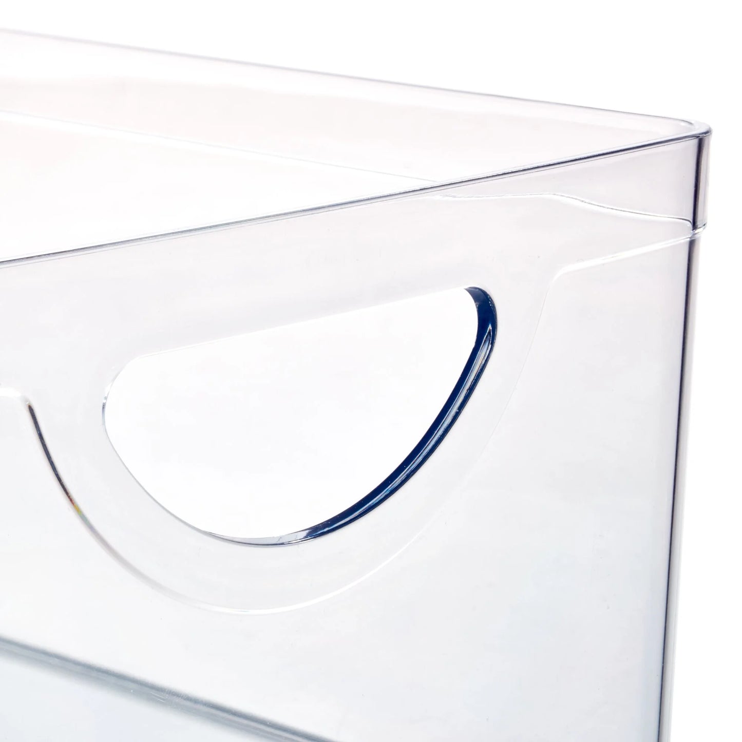 Plastic Open-Front Cabinet and Pantry Organizing Bin, Clear