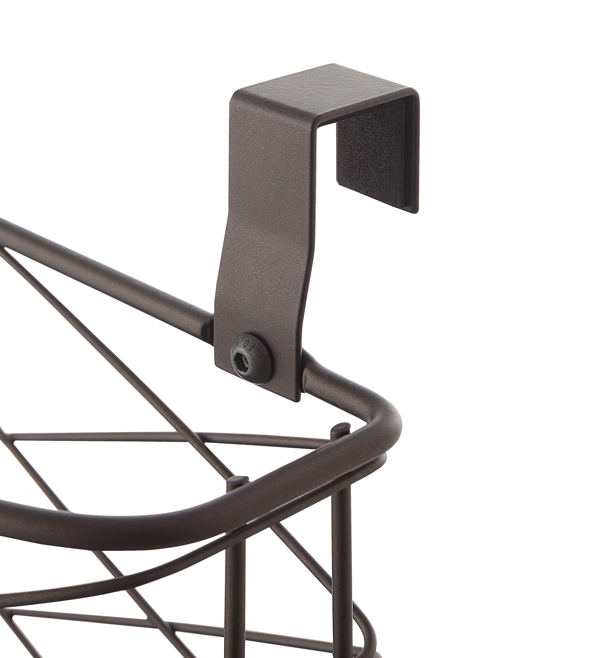 Metal over Cabinet Kitchen Storage Organizer Holder (BROWN)