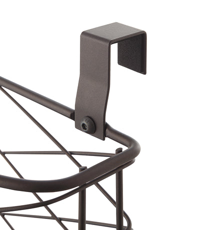 Metal over Cabinet Kitchen Storage Organizer Holder (BROWN)