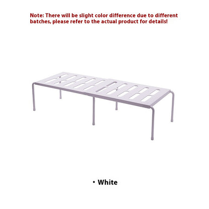 Scalable Kitchen Storage Rack with Layered Dishes and Bowls