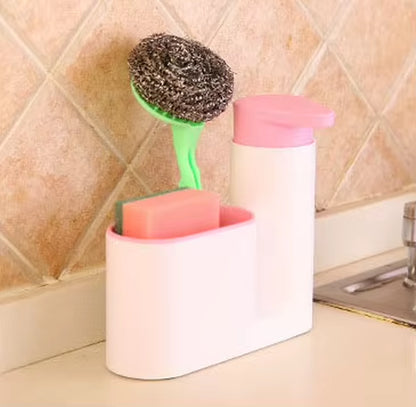 Kitchen Stoarge Rack for Cleaning Rack Washing Sponge Brush Sink Detergent Soap Dispenser Bottle Kitchen Organizer Gadgets