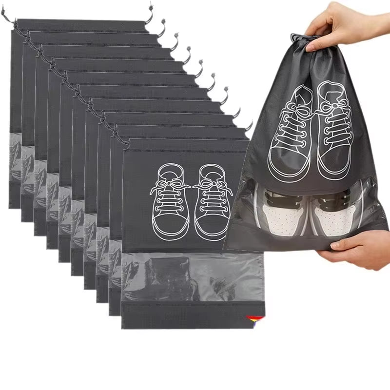 5/10Pcs Non Woven Shoe Bag Storage Bag, Shoe Storage Drawstring Drawstring, Shoe Storage Bag, Dust-Proof