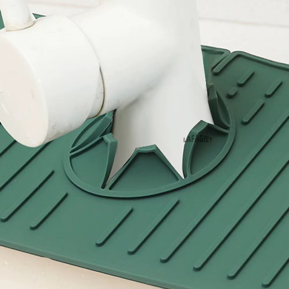 Silicone Drainage Pad Bathroom Kitchen Faucet Drip Mat Wash Basin Sink Splash Proof Draining Pad Table Heat Insulation Protector