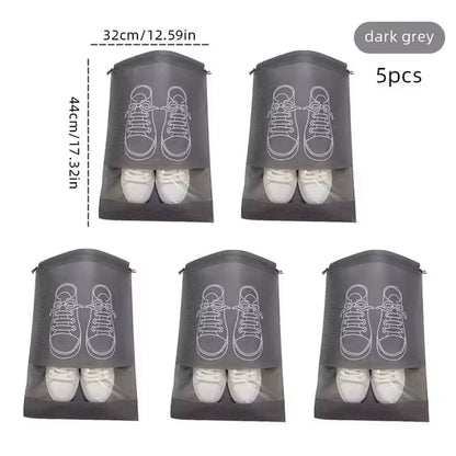 5/10Pcs Non Woven Shoe Bag Storage Bag, Shoe Storage Drawstring Drawstring, Shoe Storage Bag, Dust-Proof