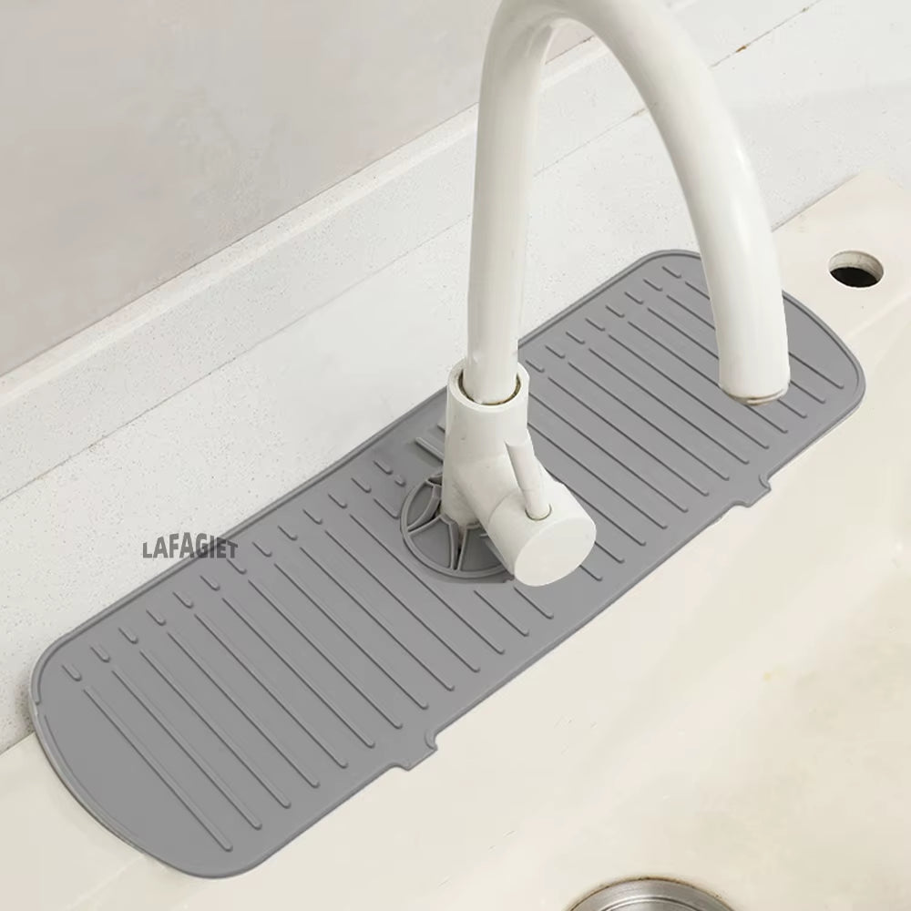 Silicone Drainage Pad Bathroom Kitchen Faucet Drip Mat Wash Basin Sink Splash Proof Draining Pad Table Heat Insulation Protector