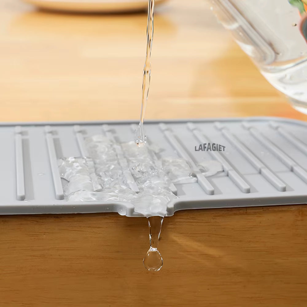 Silicone Drainage Pad Bathroom Kitchen Faucet Drip Mat Wash Basin Sink Splash Proof Draining Pad Table Heat Insulation Protector