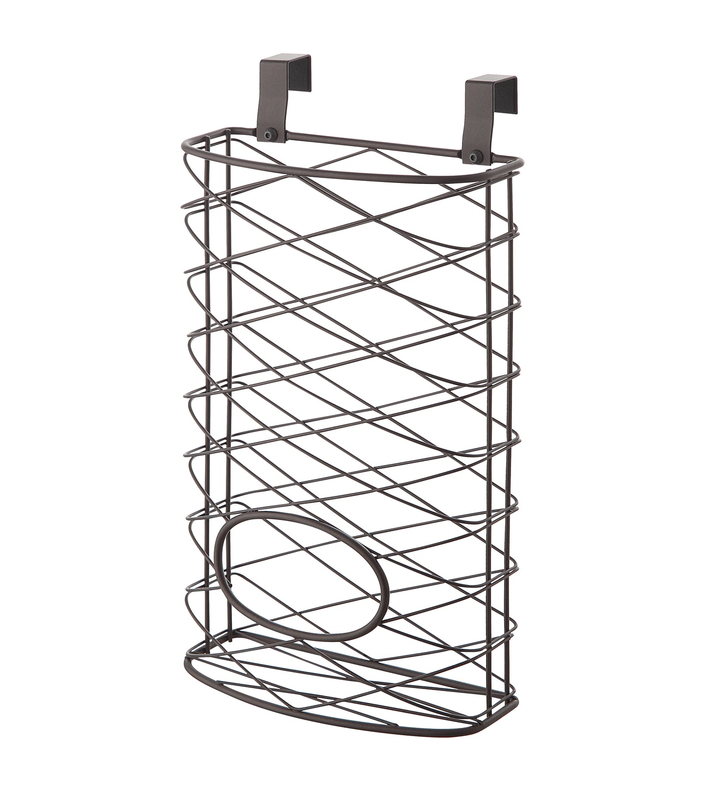 Metal over Cabinet Kitchen Storage Organizer Holder (BROWN)