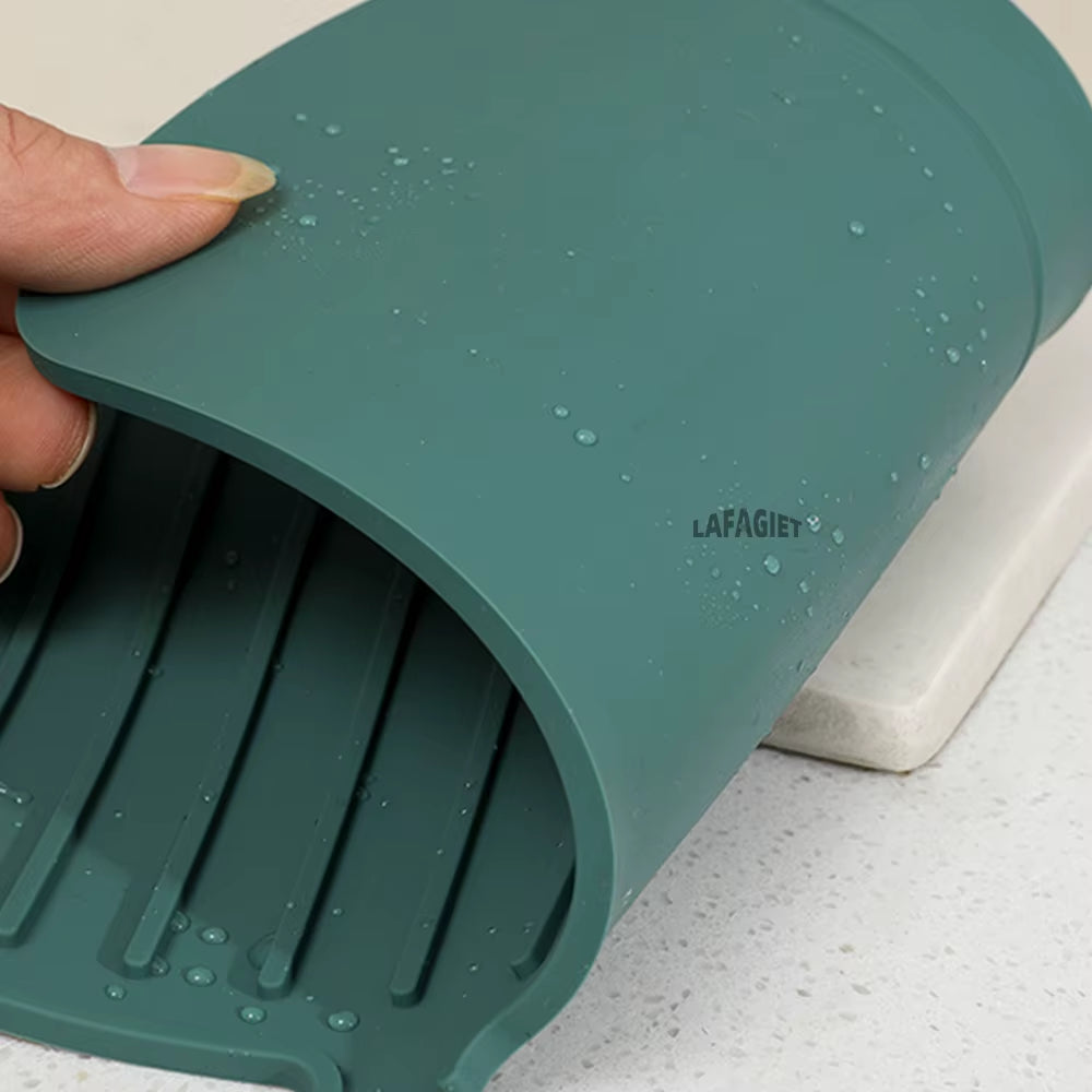 Silicone Drainage Pad Bathroom Kitchen Faucet Drip Mat Wash Basin Sink Splash Proof Draining Pad Table Heat Insulation Protector